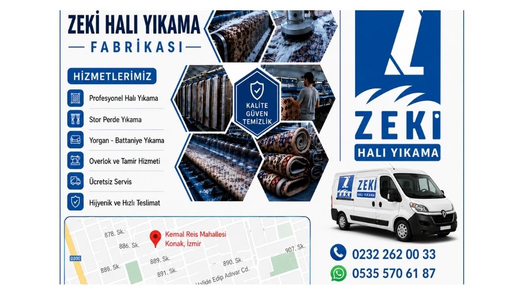 Konak Kemal Reis Mahallesi'nde Profesyonel Halı Yıkama Hizmeti